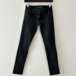 Anchor Blue Iris Black Super Skinny Jeans Size 1